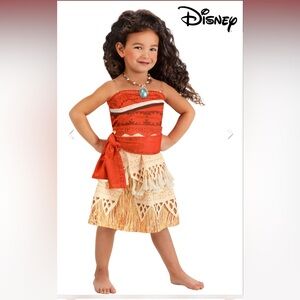 ❤️Disney Moana Kids Costume - Red and Tan, like NEW